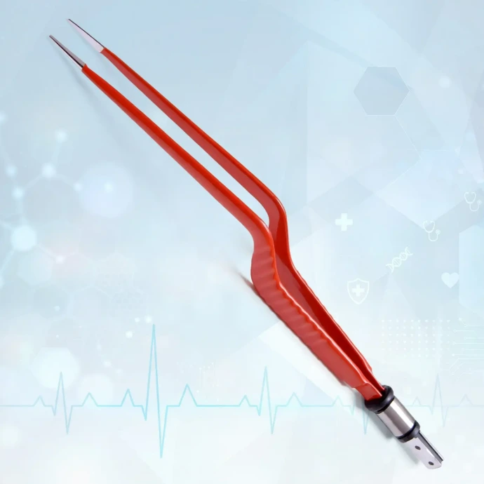 Pinzas bipolares de bayoneta diseñadas para una coagulación electrocirúrgica precisa en neurocirugía y procedimientos microquirúrgicos