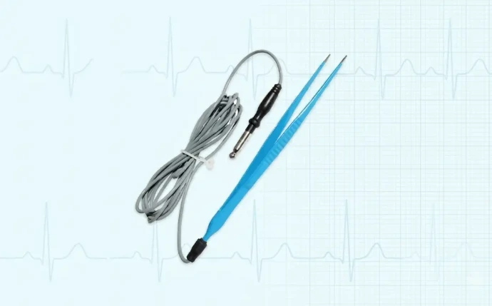 Pinces monopolaire réutilisables fabriquées en acier inoxydable de qualité médicale pour des procédures électrochirurgicales de précision