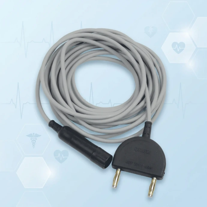 Erbe-compatible bipolar cable for reliable connection between bipolar forceps and Erbe electrosurgical generators