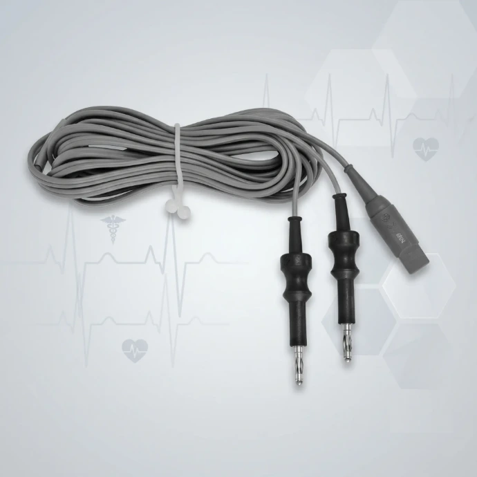 Martin-compatible bipolar cable for reliable connection between bipolar forceps and Martin electrosurgical generators