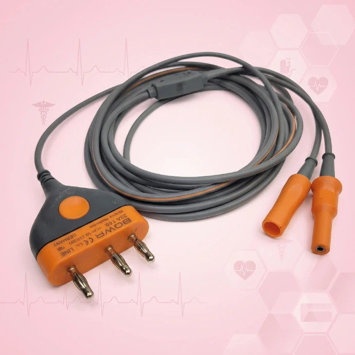 BOWA-compatible bipolar cable for reliable connection between bipolar forceps and BOWA electrosurgical generators