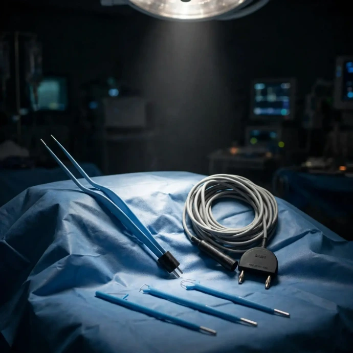 Private label electrosurgical instruments including electrosurgical forceps, cable and electrosurgical electrodes customized for OEM brands