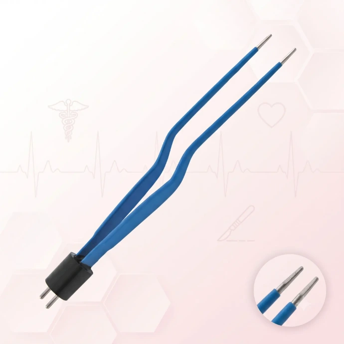 Pinces bipolaires Jansen pour une coagulation bipolaire précise et une manipulation des tissus microsurgicaux lors des procédures électrochirurgicales