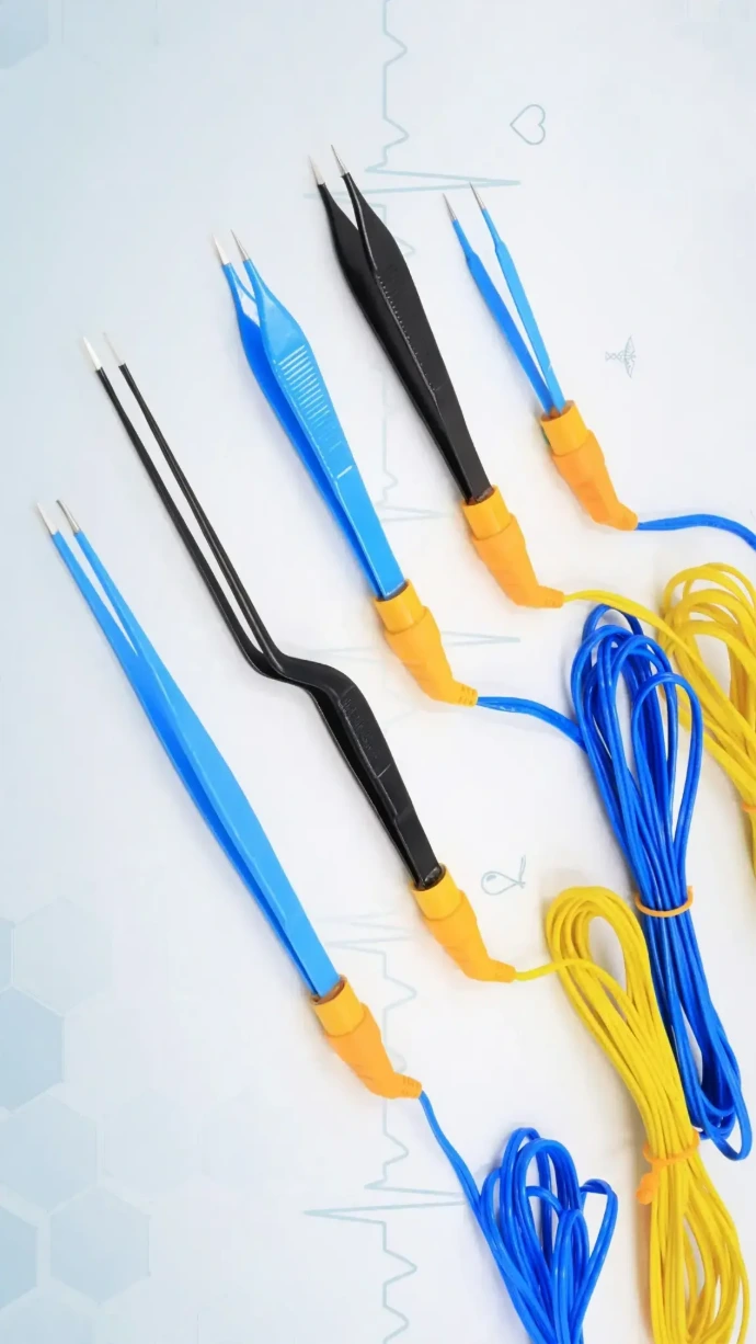 OEM and private label disposable bipolar forceps manufactured by Electro Bismed