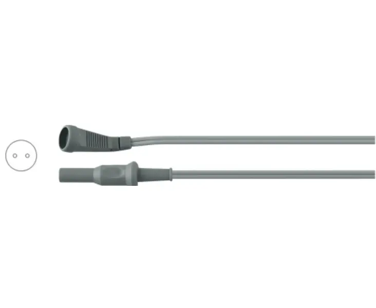 Cable Bipolar de Silicona Reutilizable – Enchufe USA 2‑Pin / Conector Martin