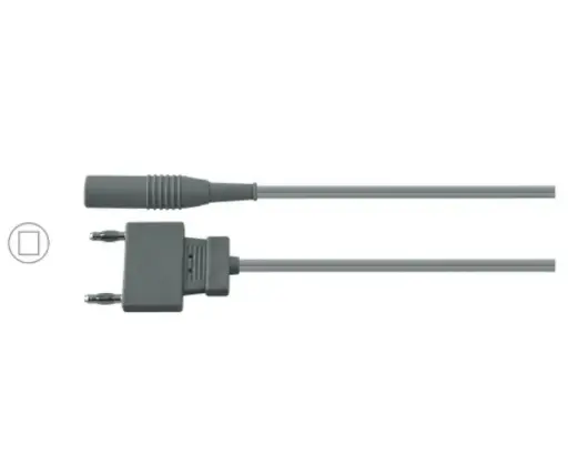 Cable Bipolar de Silicona Reutilizable – Enchufe Europeo / Conector Valleylab